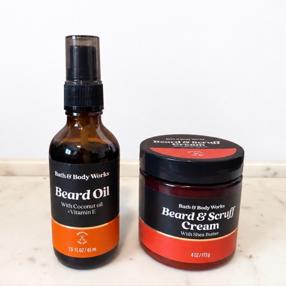 Bath & Body Works Beard Oil and Beard & Scruff Cream Duo